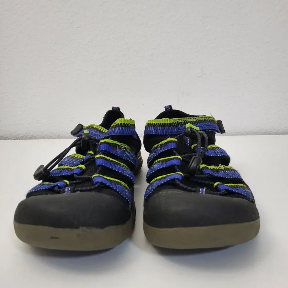 KEEN Newport H2 Sandals Shoes Mens 6 EU 38 Blue Green Bump Toe Hike Waterproof